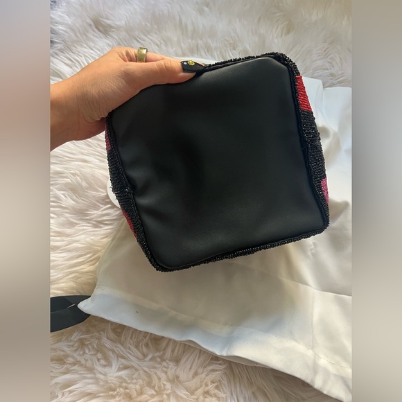 STAUD BEADED COTE BAG NEW WITH TAGS LIMITED COLORWAY - Picture 5 of 7